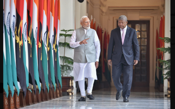 PM Modi Meets Angolan President Lourenço at Hyderabad House