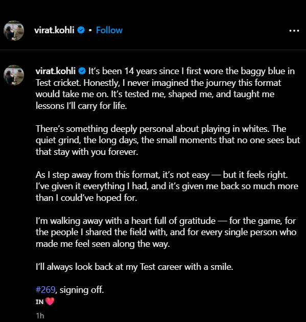 @virat.kohli, Instagram