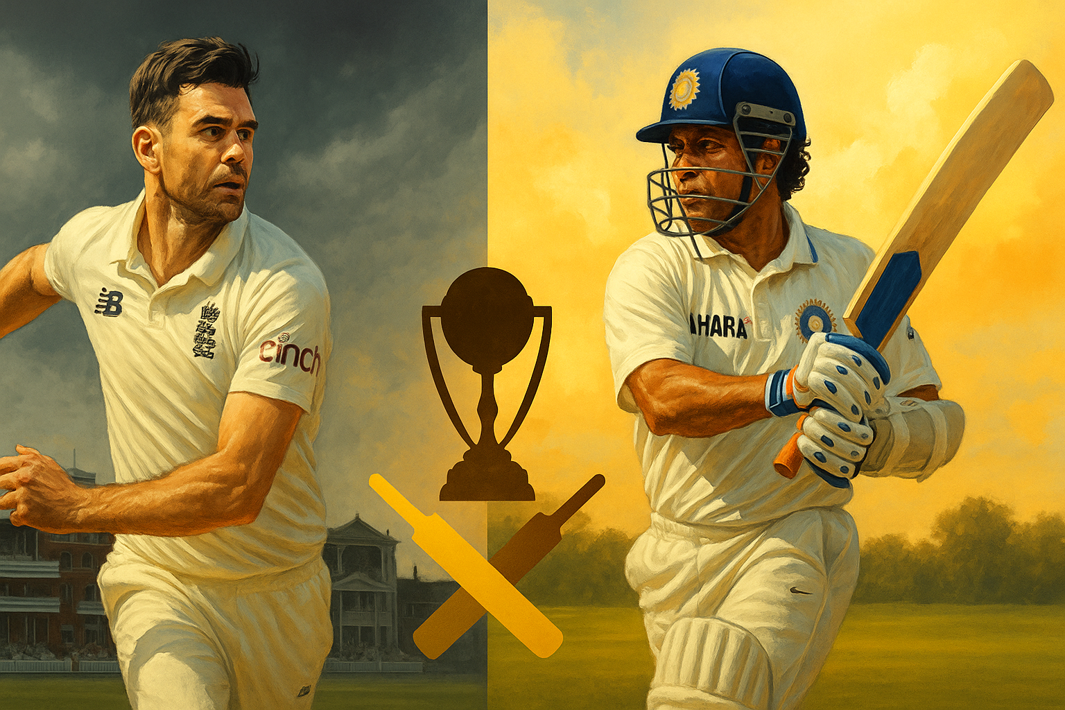 Sachin Tendulkar and James Anderson India and England’s next Test showdown will retire the Pataudi name for the newly christened Anderson–Tendulkar Trophy