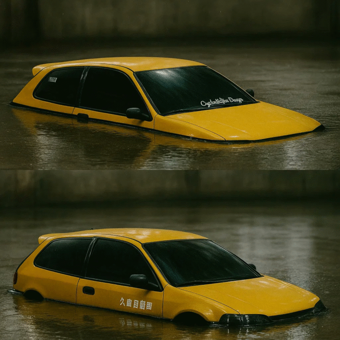 Netizens are gushing over a custom Honda Civic car from Taiwan for its jaw-dropping features, looks, and especially its height.
