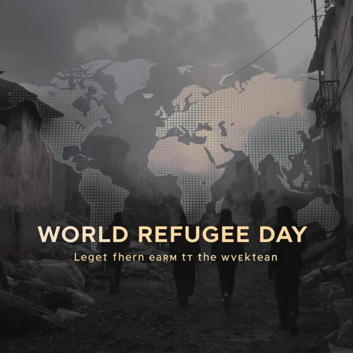 June 20th is observed as World Refugee Day, image source-openartai