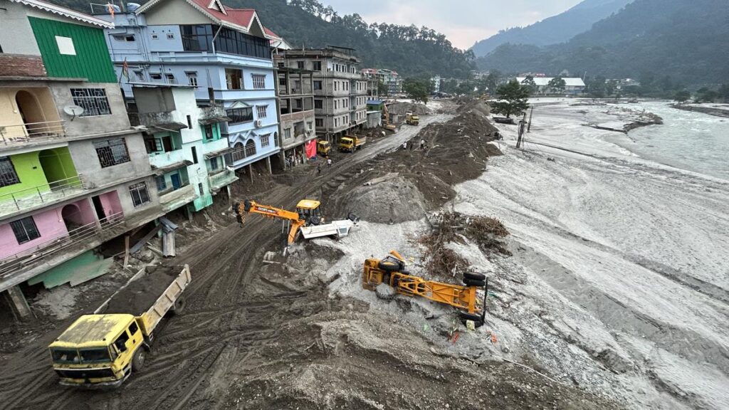 flood in Sikkim