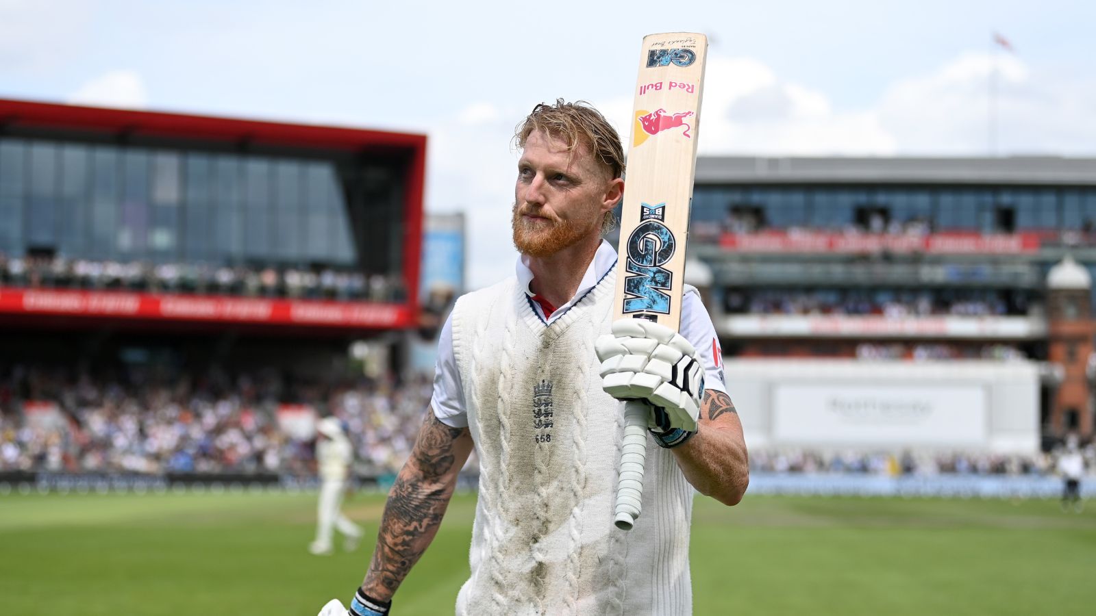 Ben Stokes slammed a fabulous ton to set up a humongous score for England. (Image Credits- ICC/X)
