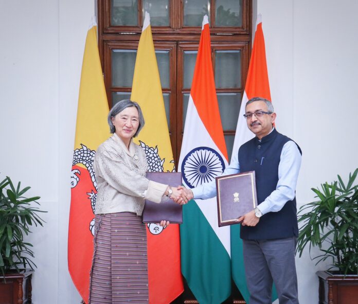 The delegates of Bhutan and India at the India-Bhutan Development Cooperation Talks held in New Delhi on 30 June 2025.