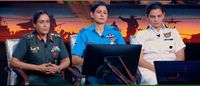 KBC hosts officers Sofiya Qureshi, Vyomika Singh and Prerna Deosthalee after Op Sindoor. Image Source: (SonyLIV/X)