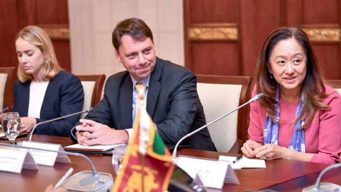 U.S. trade officials, including Brendan Lynch, during a high-level meeting on strengthening bilateral economic ties and advancing India–U.S. trade negotiations.