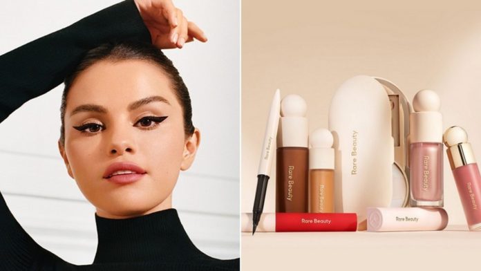 Rare beauty packaging inspired by Selena's lupus disease