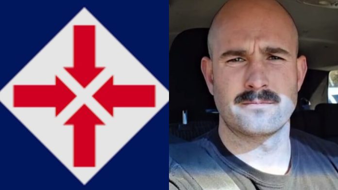 Neo-Nazi leader Tom Sewell seen addressing anti-immigration rallies; extremist insignia linked to far-right groups emerges online image credits: wikipedia.com