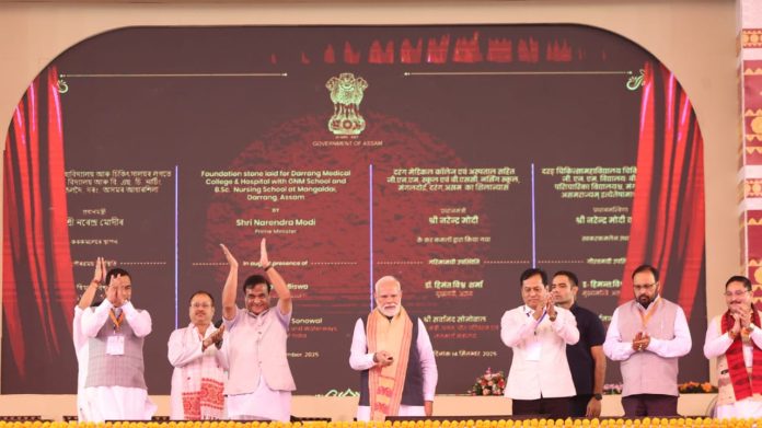 Prime Minister Narendra Modi on his second day in Assam