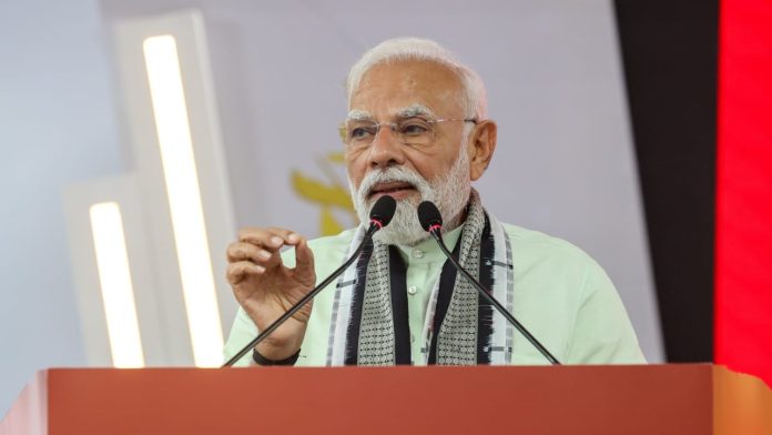 Prime Minister Narendra Modi addressing the Combined Commanders Conference in Kolkata