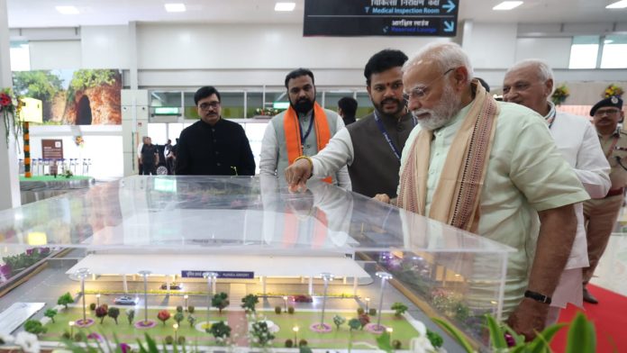 Prime Minister Narendra Modi on his visit in Purnea, Bihar