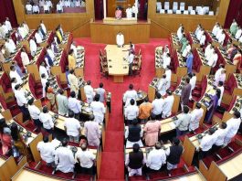 Odisha Congress Submits No-Confidence Motion Against BJP Government First day of monsoon session of Odisha state assembly image credits: X/ @sofiafordous1