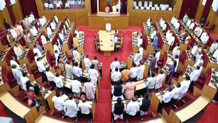 First day of monsoon session of Odisha state assembly image credits: X/ @sofiafordous1